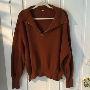 Women’s Oversized Quarter Zip Sweater